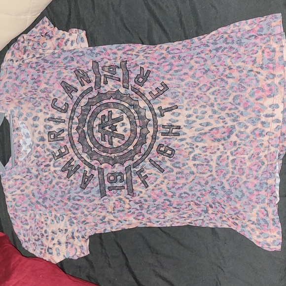 American fighter Leopard t-shirt size small - Picture 2 of 3